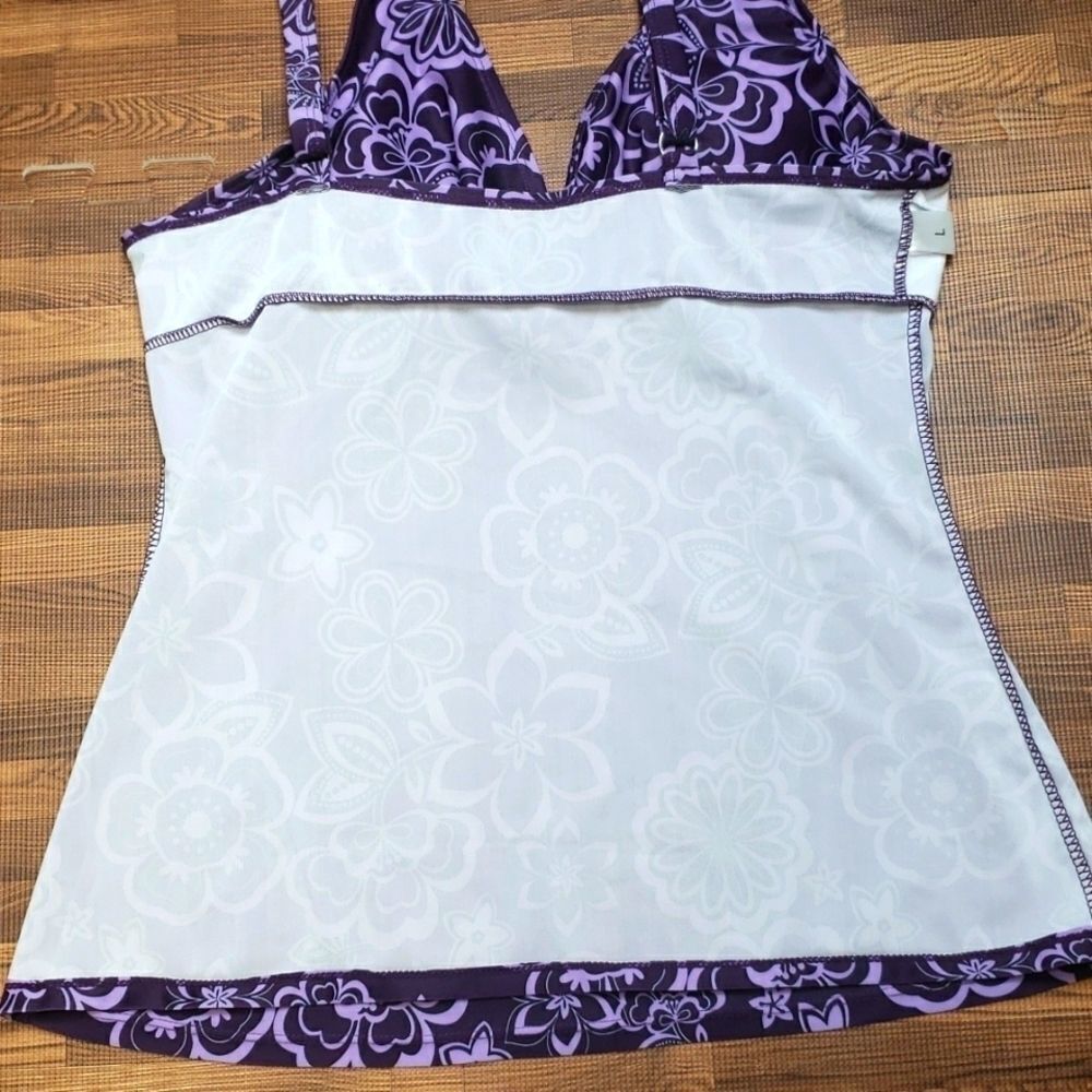 Swim Suit Top Purple size Large - Picture 10 of 12